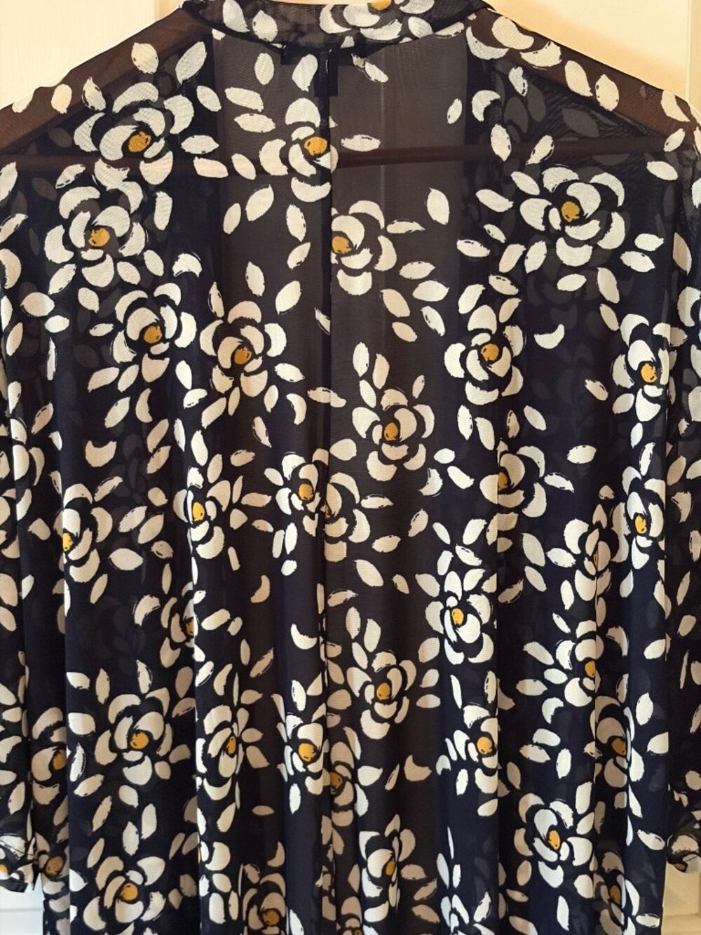 Lane Bryant Sheer Open Front Floral Print Kimona Size 22/24 - Picture 7 of 11